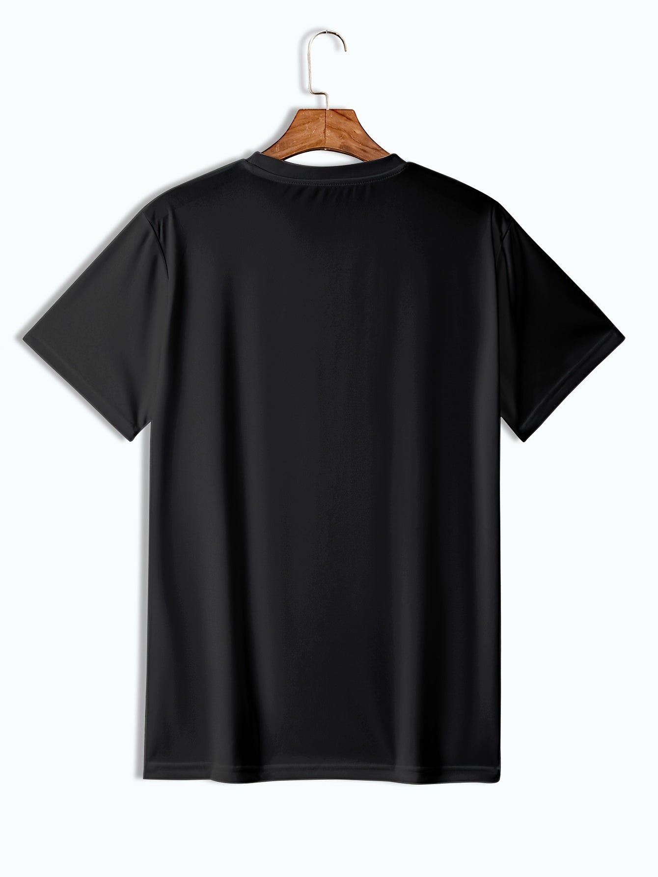 Футболки с коротким рукавом для мужчин большого размера однотонные летние повседневные из трикотажной ткани