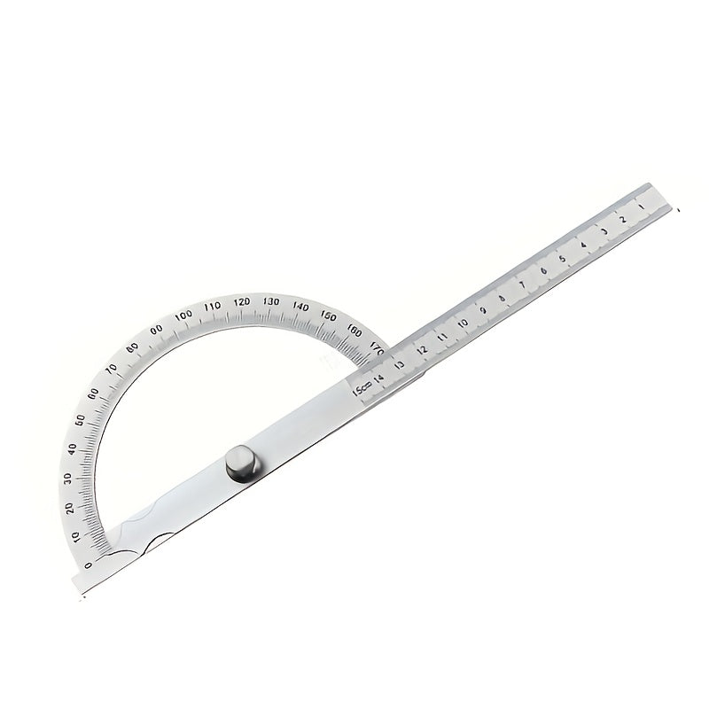 Stainless Steel Angle Measuring Ruler Protractor for Woodworking and Metal