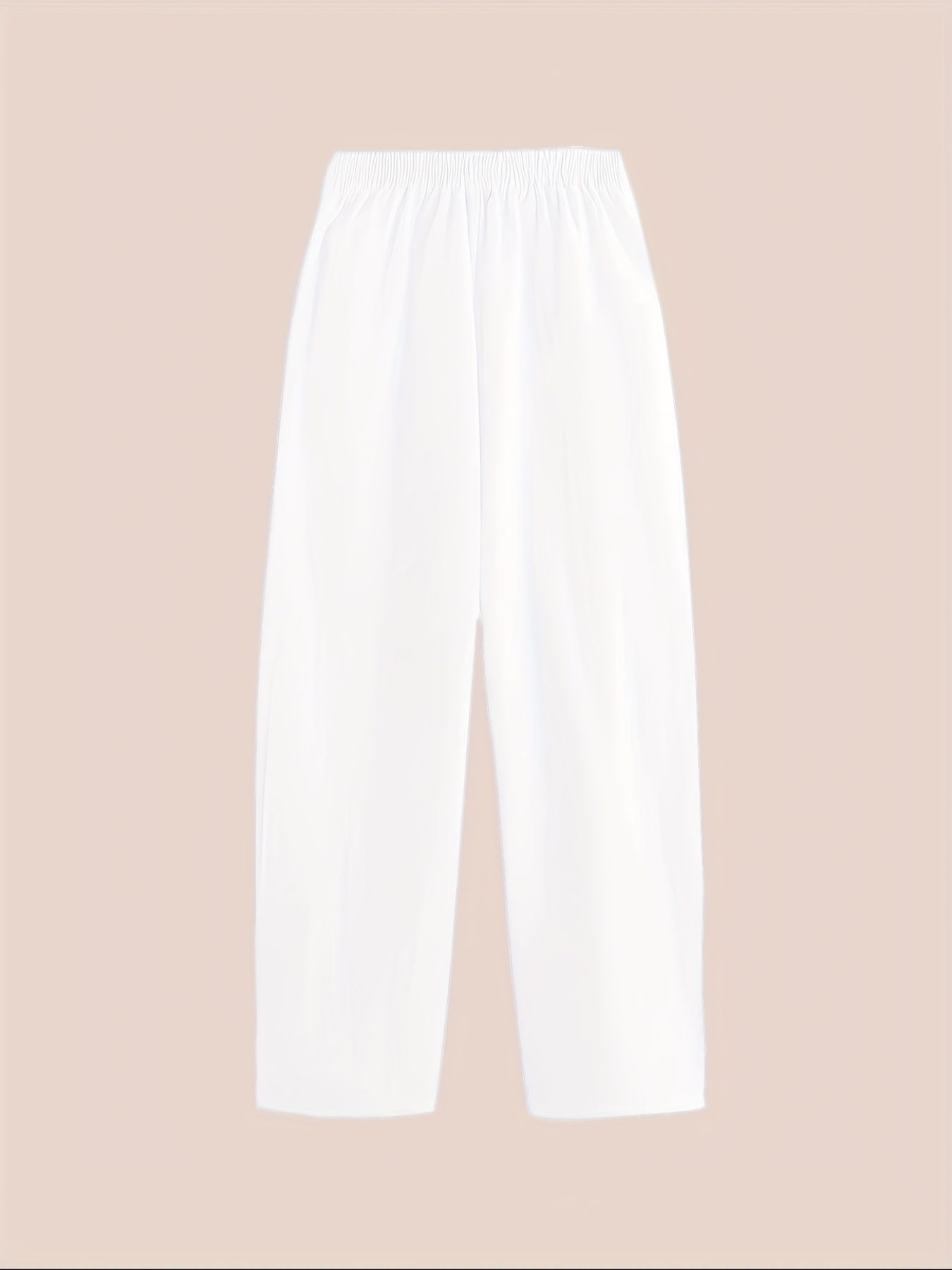 Pantalones harem de talla grande para mujer con estampado de diente de león en negro y bolsillos