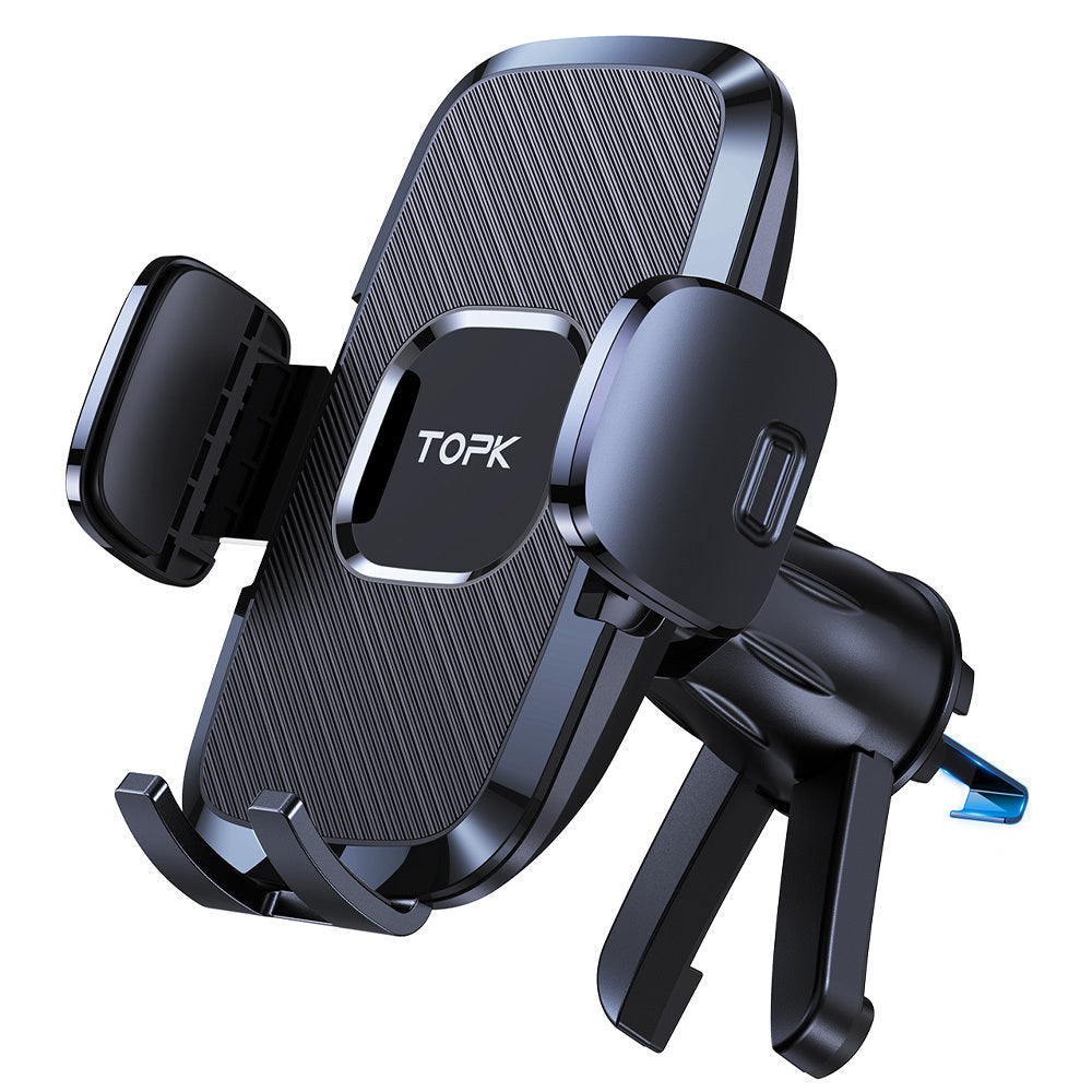 Soporte ajustable para teléfono en la rejilla de ventilación del coche, soporte de sujeción, material ABS