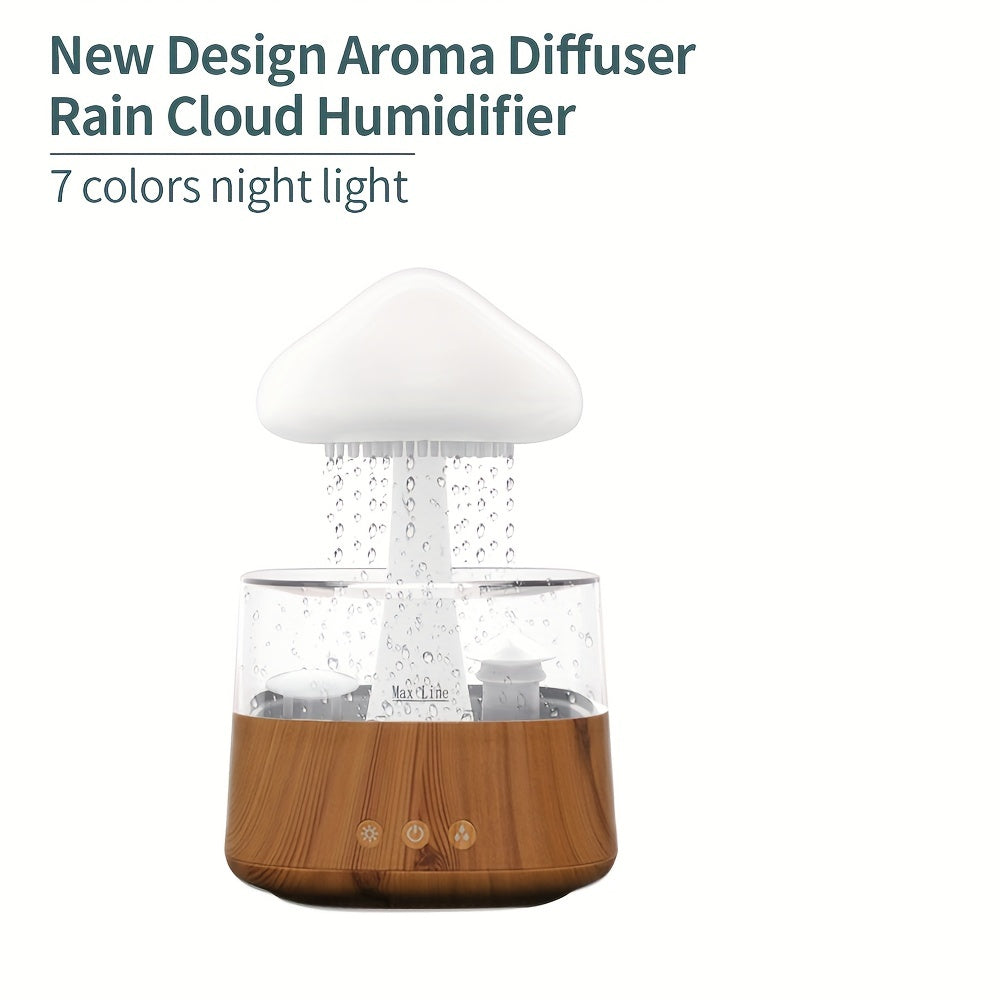 Увлажнитель с белым шумом дождя и дизайном радуги, облака и дерева