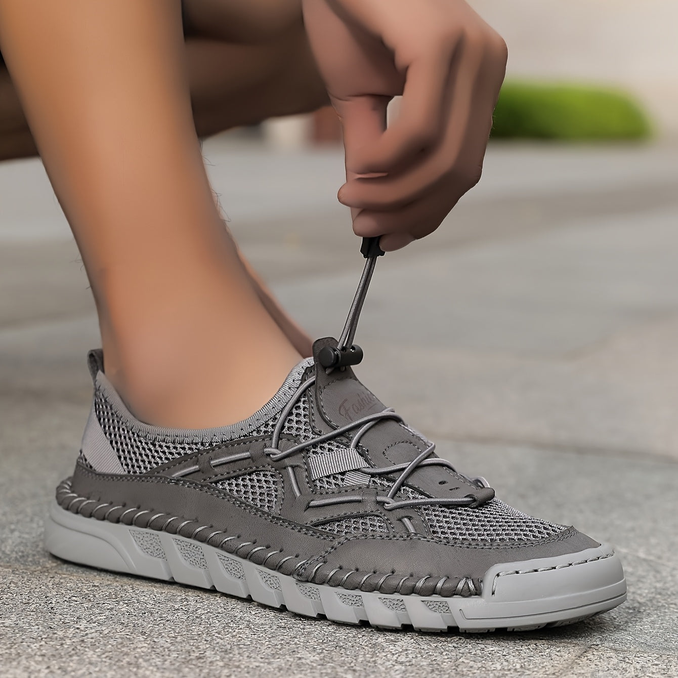 Women's Slip-On Yoga Sneakers Breathable Mesh Cushioned Insole Casual Shoe