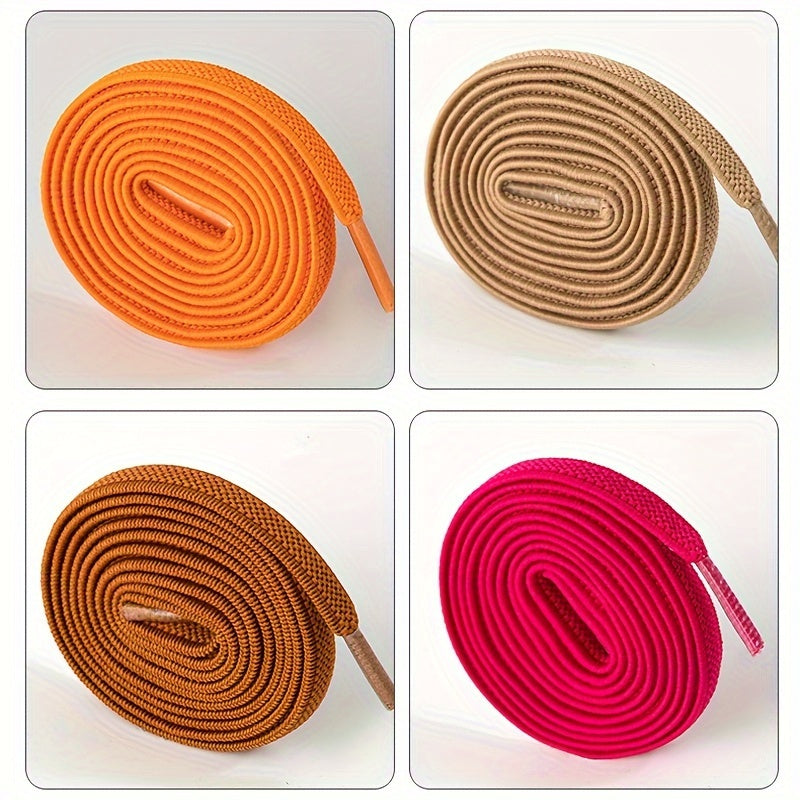 Elastic Shoelaces for Adults and Youths, Metal Caps, No Tying Needed
