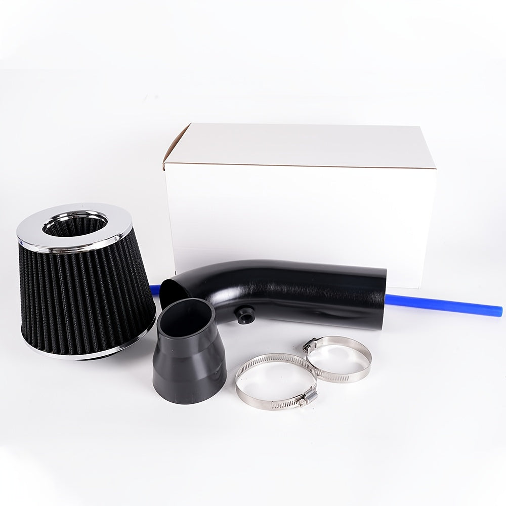 Kit de admisión de aire de flujo grande de aluminio universal de 76mm con cabeza de hongo para aire frío