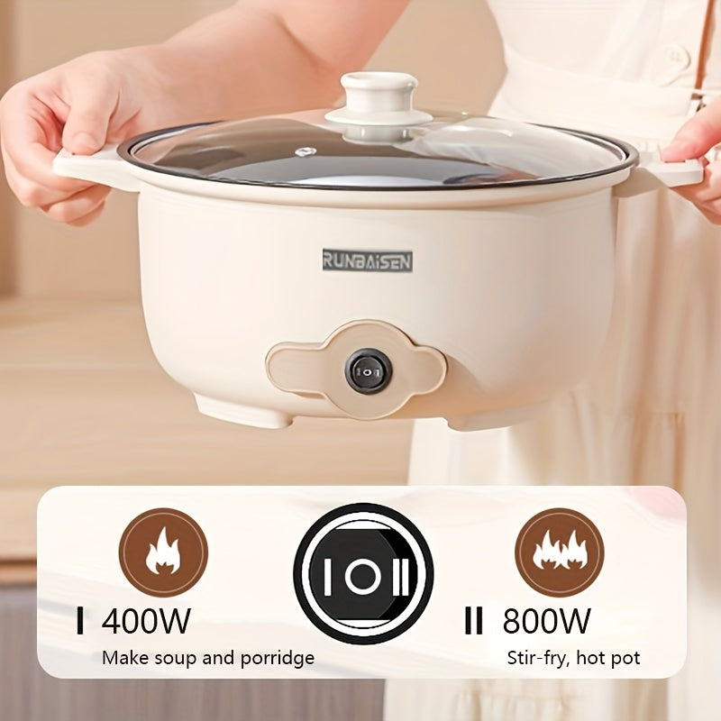 Electric Cooking Pot 1-Pack Non-Stick 220V Household Multi-Functional Kitchen