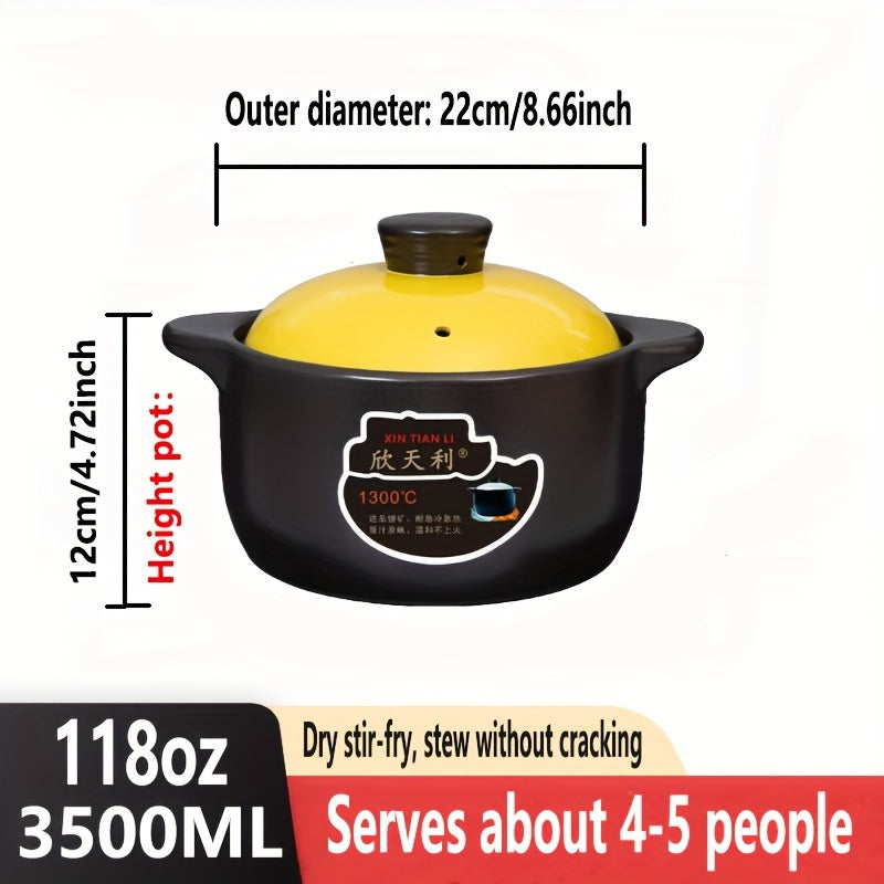 Ceramic Cookware Casserole Set High-Temperature Resistant Dishwasher Safe for Gas Stovetops