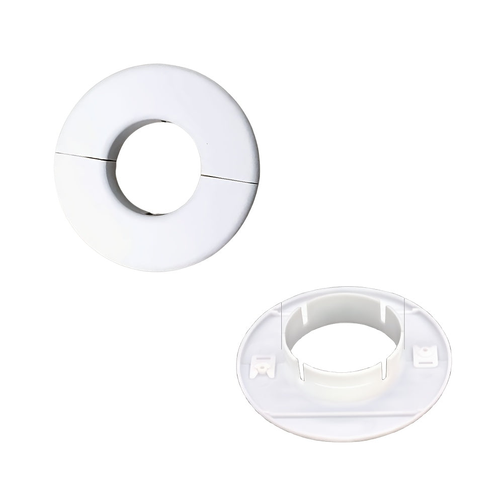 2pcs White Plastic Air Conditioner Vent Cover for Indoor Outdoor Use