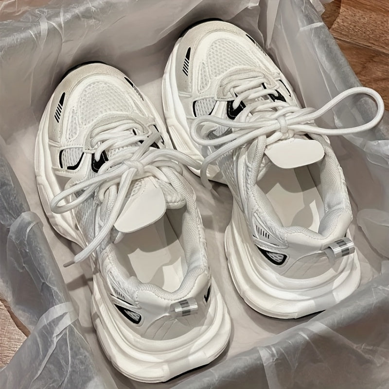 Women's Mesh Sneakers Platform Breathable Walking Shoes Plus Size
