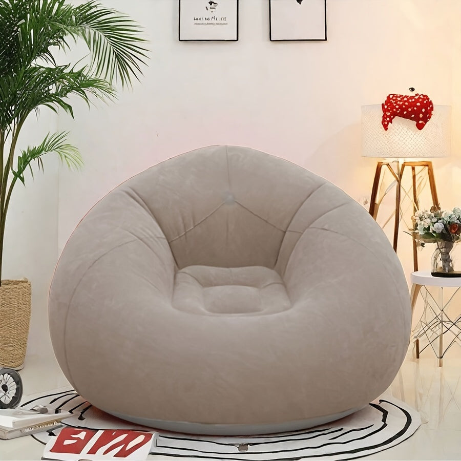 Large PVC Inflatable Sofa Chair Foldable Indoor Outdoor Relaxing Bean Bag Seat