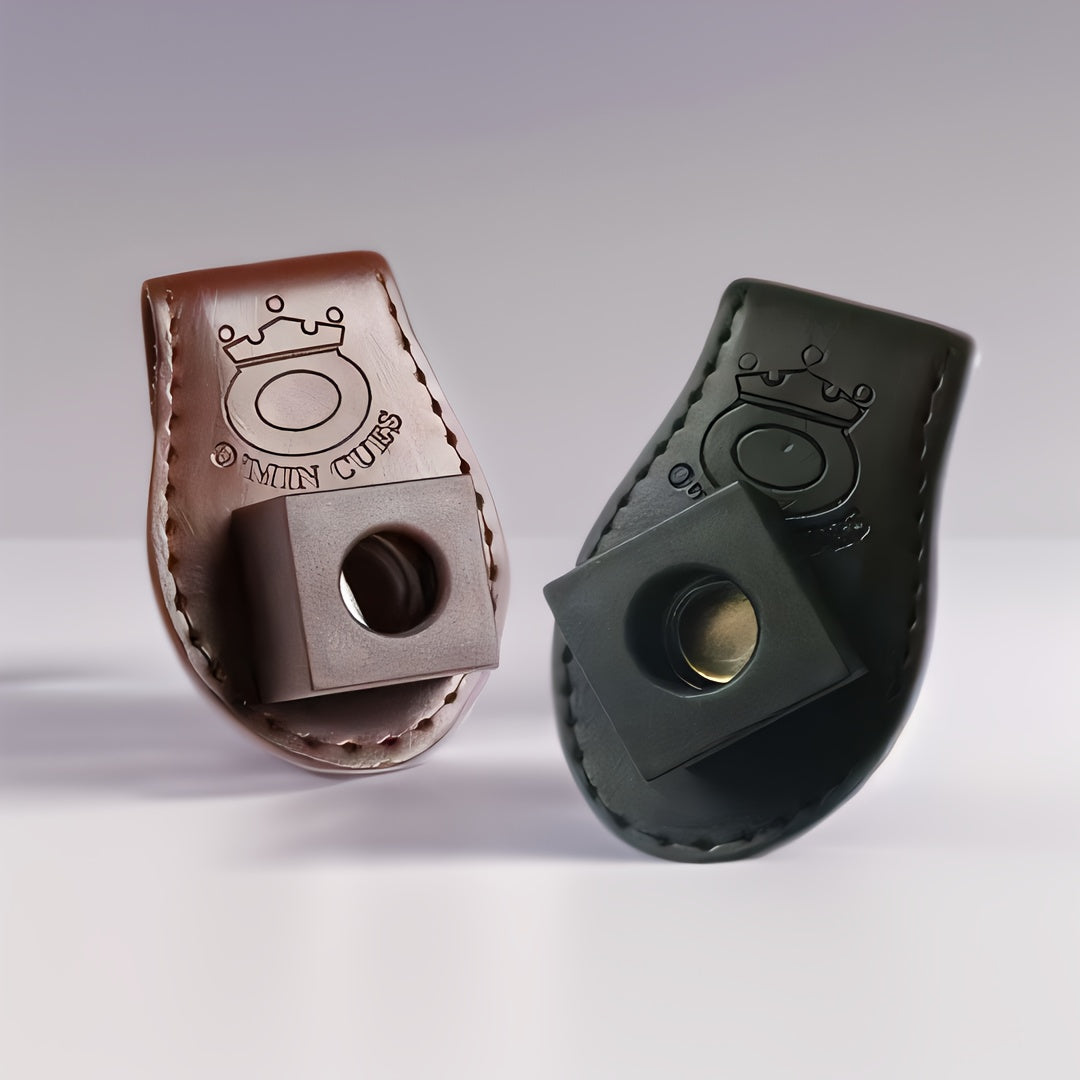 Magnetic Leather Billiard Chalk Clip for Pool and Snooker Storage