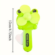 Mini ventilador portátil de mano para verano para adultos, pack de 1 o 5, dibujo animado lindo