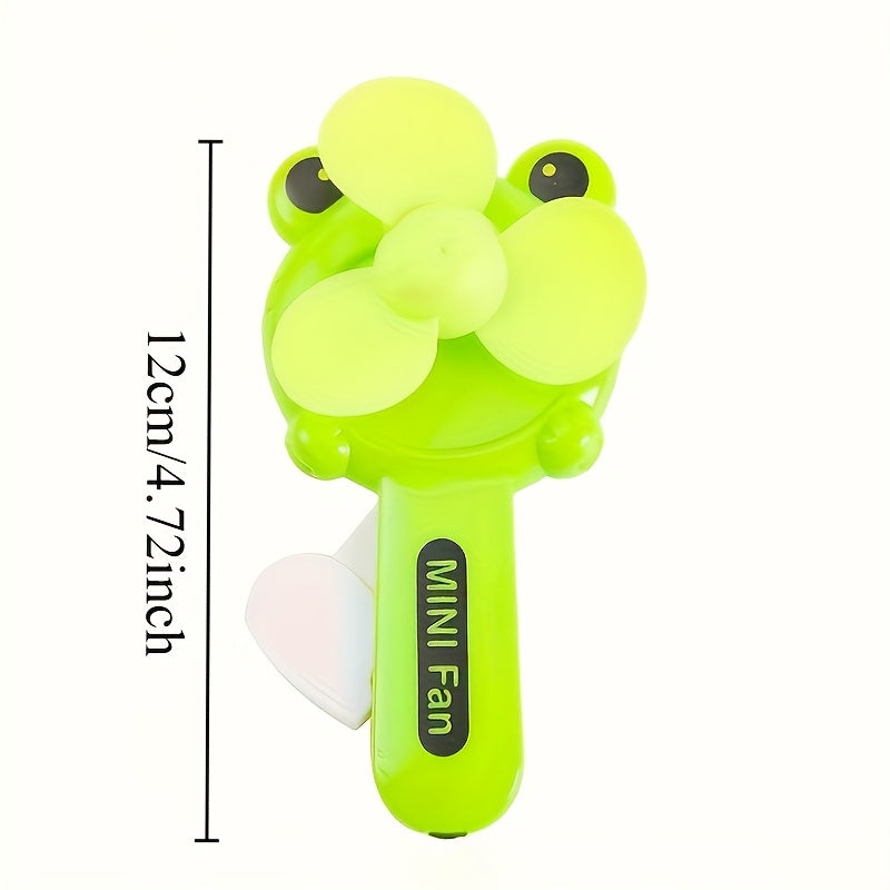 Mini ventilador portátil de mano para verano para adultos, pack de 1 o 5, dibujo animado lindo