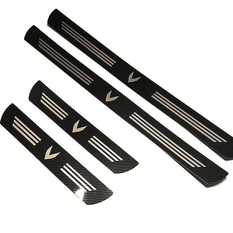 Car Interior Stainless Steel Threshold Trim, Anti-Scratch, Durable Footrest