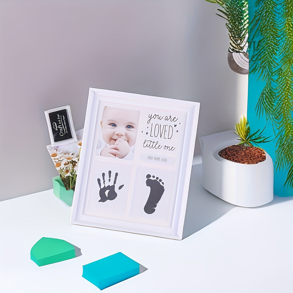 Baby Hand and Footprint Mud Kit for Newborns with Photo Frame Keepsake