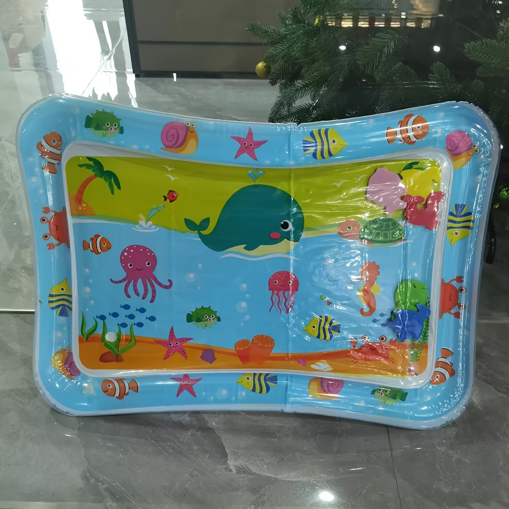 Qiziqarli kit qiyofasiga ega bo'lgan inflatsion suzish havzasi matosi, qorin vaqti va o'yin uchun mukammal