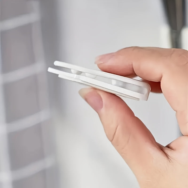 Yuvinish xonasi uchun yopishtiruvchi asbob bilan shamolga chidamli dush pardasi kliplari, mustahkam plastikdan tayyorlangan