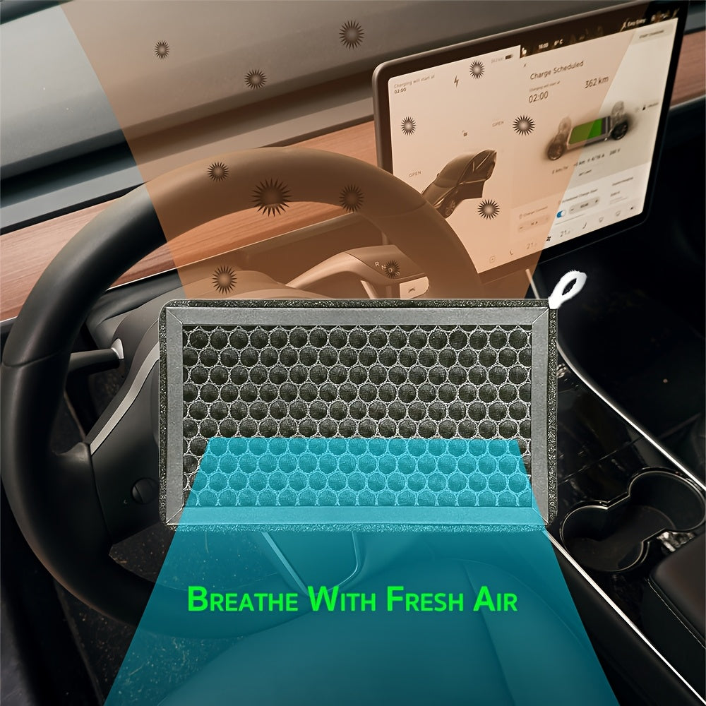 Комплект для замены воздушного фильтра автомобиля для Tesla Model 3 и Model Y HEPA активированный уголь, упаковка из 2