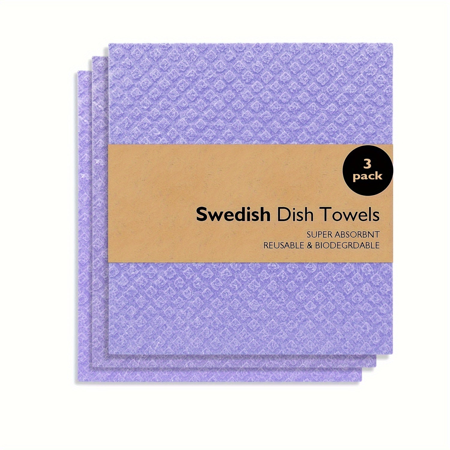 Swedish Dishcloths Kitchen Set Reusable Cellulose Sponge Cloths for Dishes