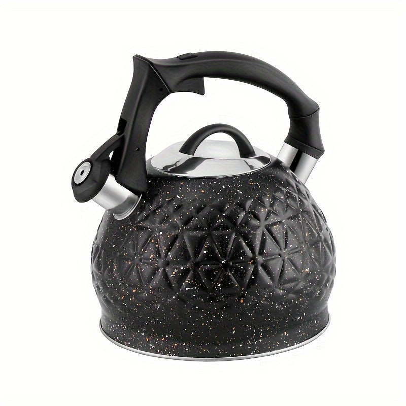 3L Stainless Steel Whistling Tea Kettle for Stovetop Gas Electric Induction