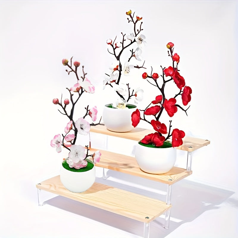 Artificial Plum Potted Plant for Weddings and Decorations