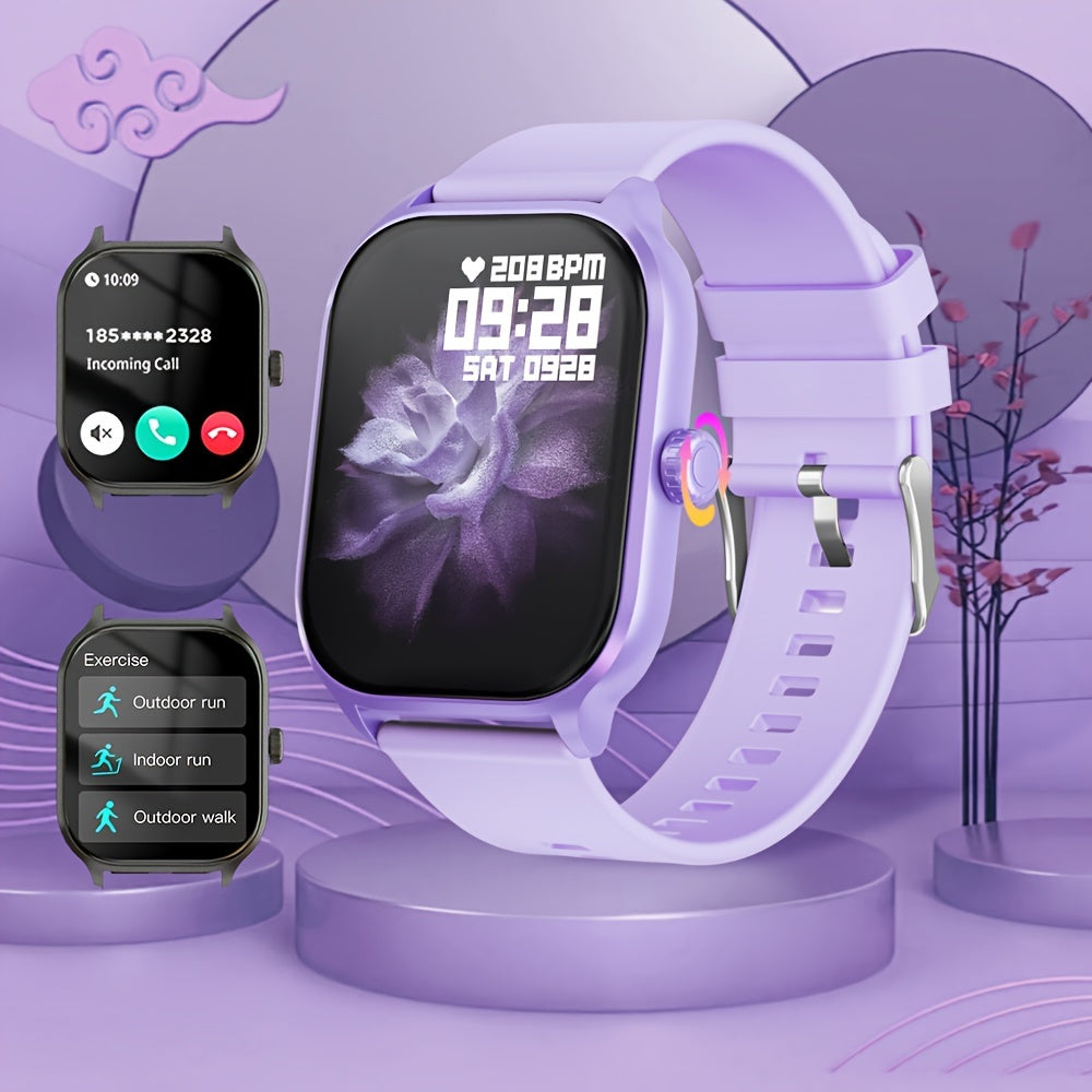 Женские умные часы с 2,01-дюймовым сенсорным экраном, Bluetooth-звонками и фитнес-трекером с более чем 100 спортивными режимами