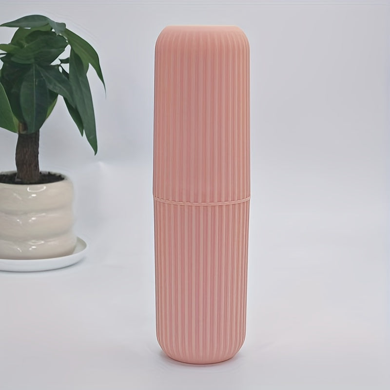 Travel Toothbrush Case with Toothpaste Holder, Compact and Hygienic