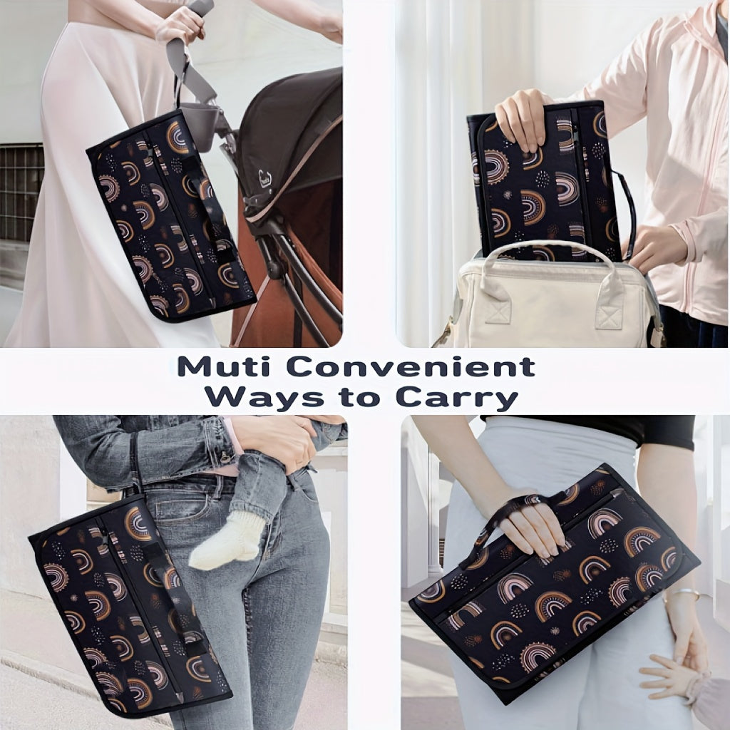 Waterproof Portable Changing Pad for Kids Outdoor Black