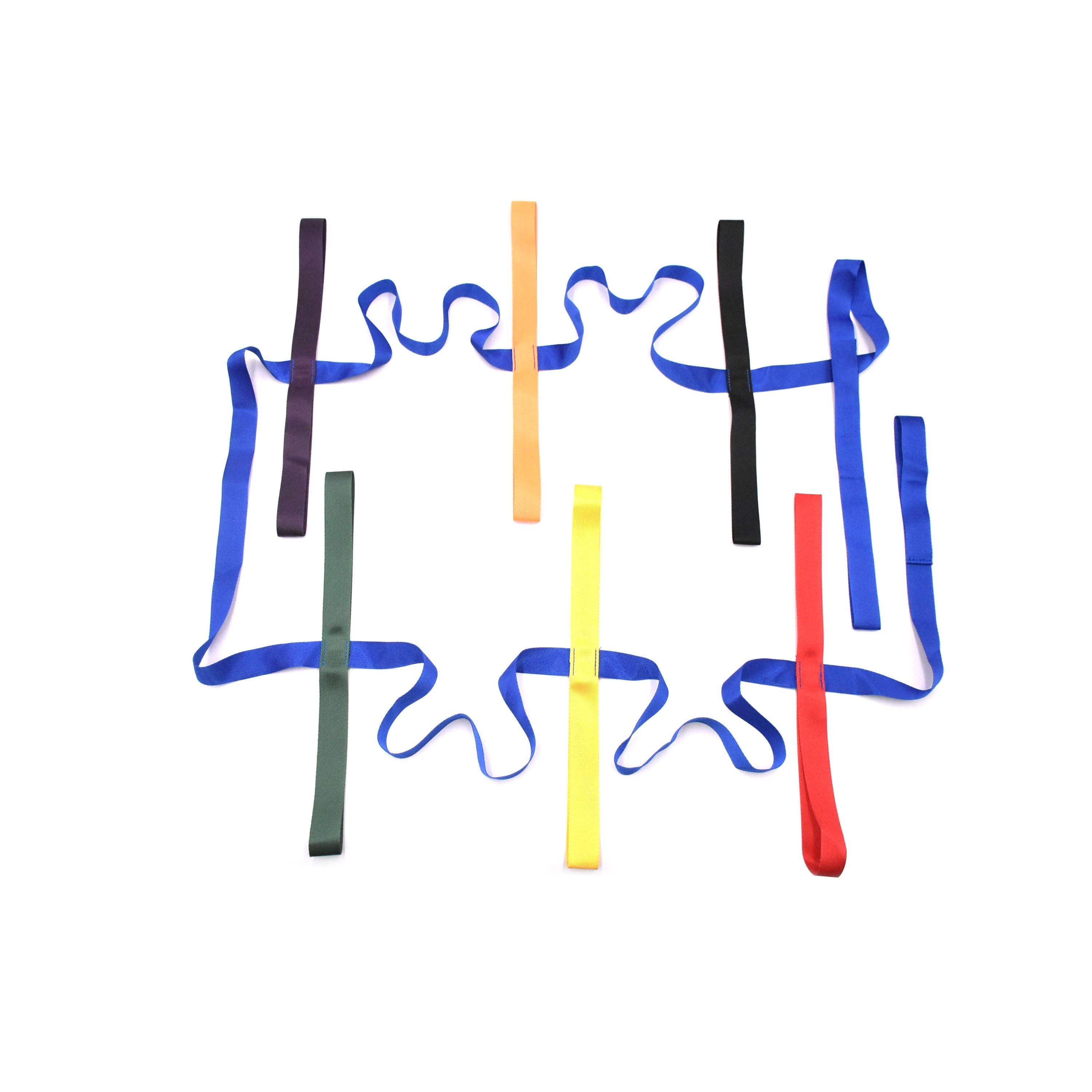 Bolalar uchun xavfsizlik halqasi, tashqarida o'ynash va maktab faoliyatlari uchun 12 ta rangli tutqich bilan