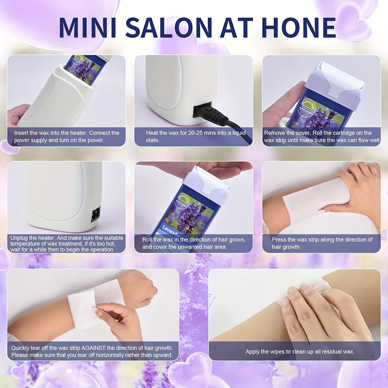 Tiras de cera depilatoria para cabello unisex con miel 100g rodillo manual de cera de abejas