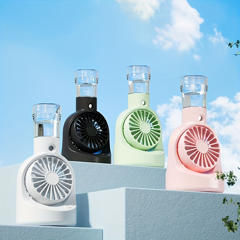 Portable Rechargeable Spray Fan for Indoor Outdoor Use USB Powered