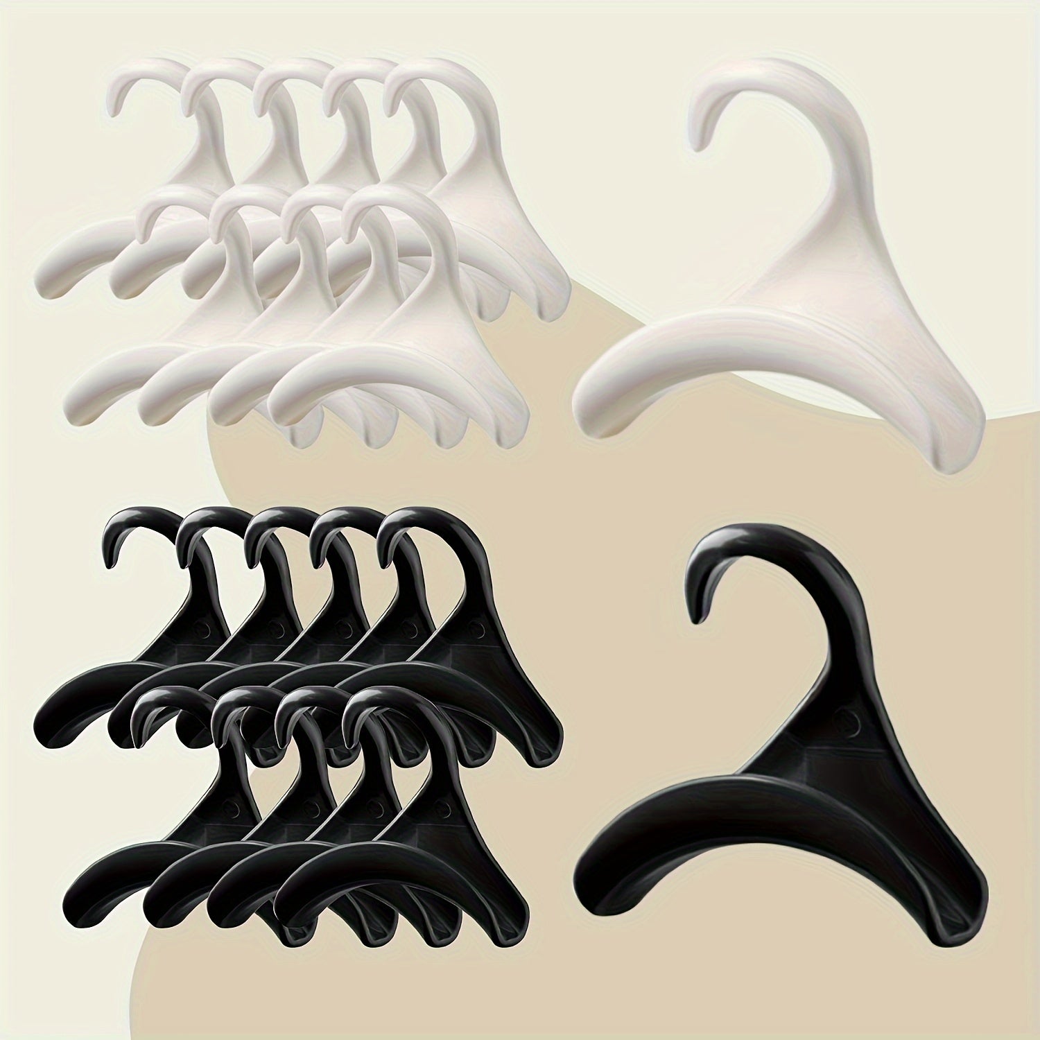 12-Pack Plastic Handbag Hangers for Purses Scarves and Totes in Casual Style