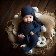 Newborn Baby Christmas Bodysuit with Hat and Tails for Photography
