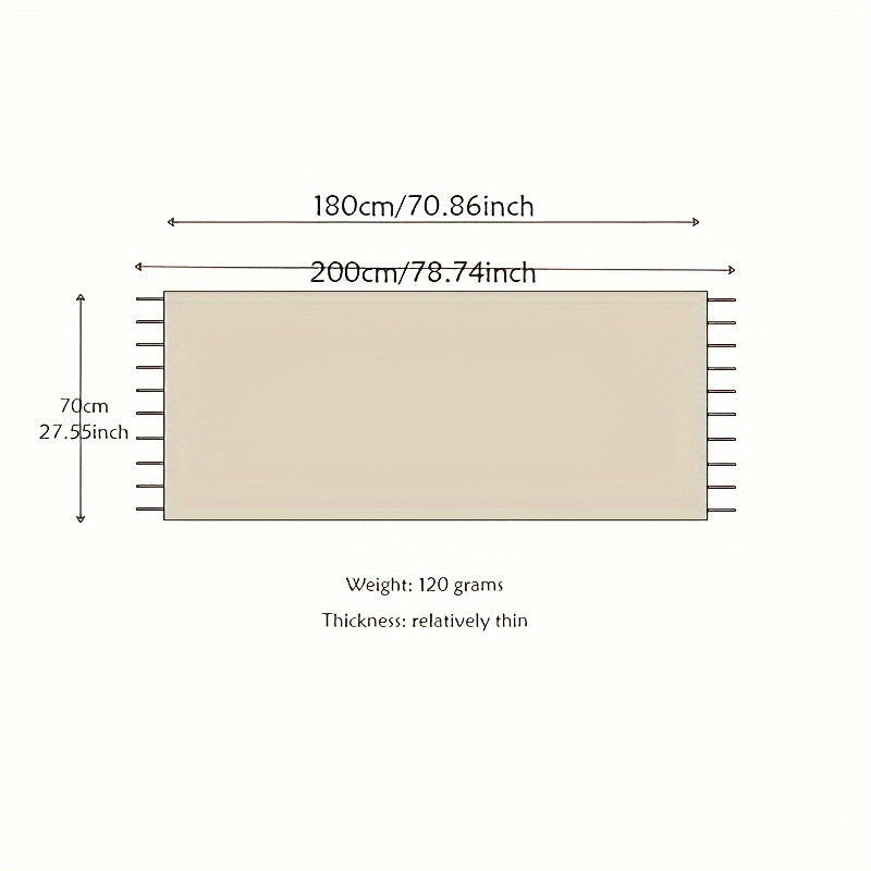 Bufanda unisex neutra de lana con flecos para otoño e invierno cálida y suave