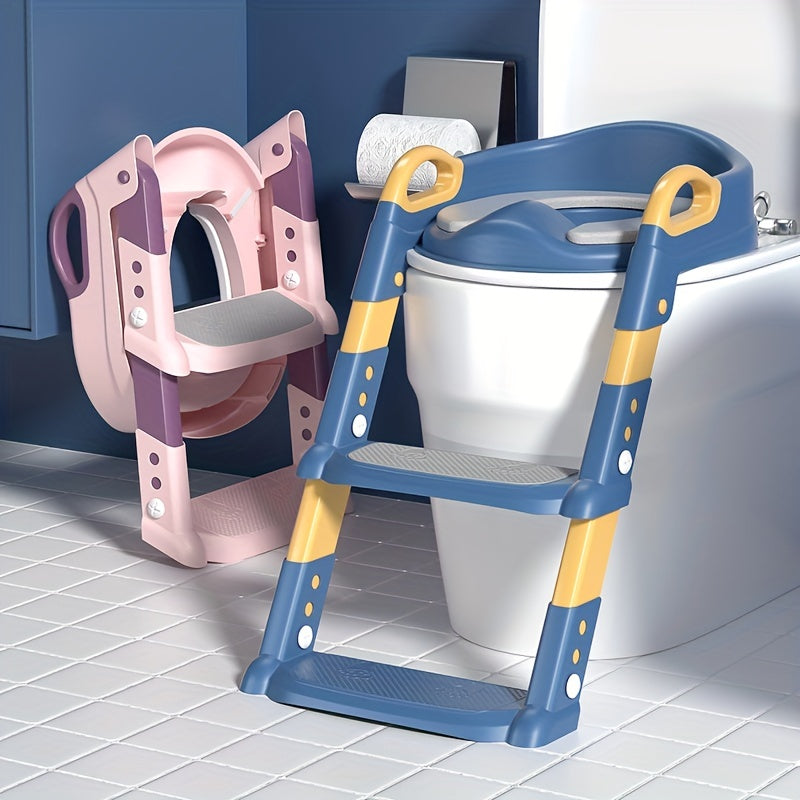 Children's Foldable Toilet Seat with Ladder for Potty Training