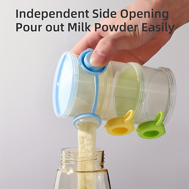 Baby Food Storage Container Milk Powder Dispenser 3 Layers BPA Free 360ml