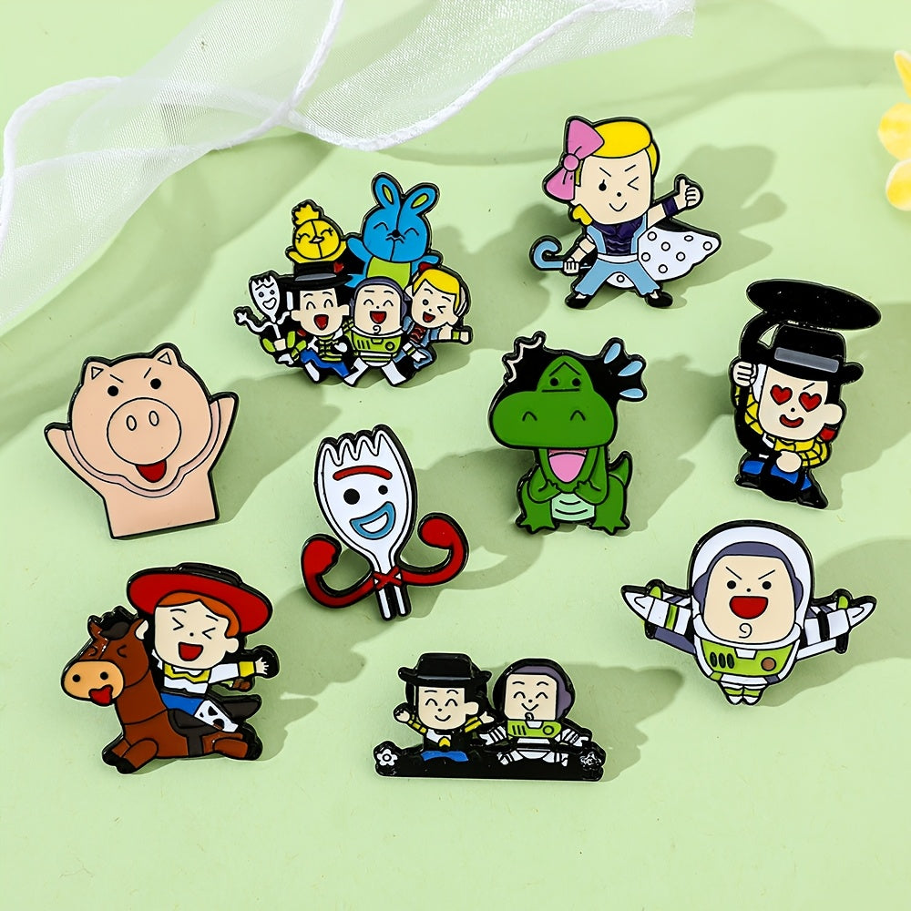 10 ta sevimli multfilm hayvonlari emal pinlari to'plami, Lots-o'-Huggin' Bear va do'stlari ishtirokida. Rux qotishmasidan tayyorlangan, ruksaklar va kiyimlarni bezash uchun mukammal. Do'stlar uchun ideal sovg'a.