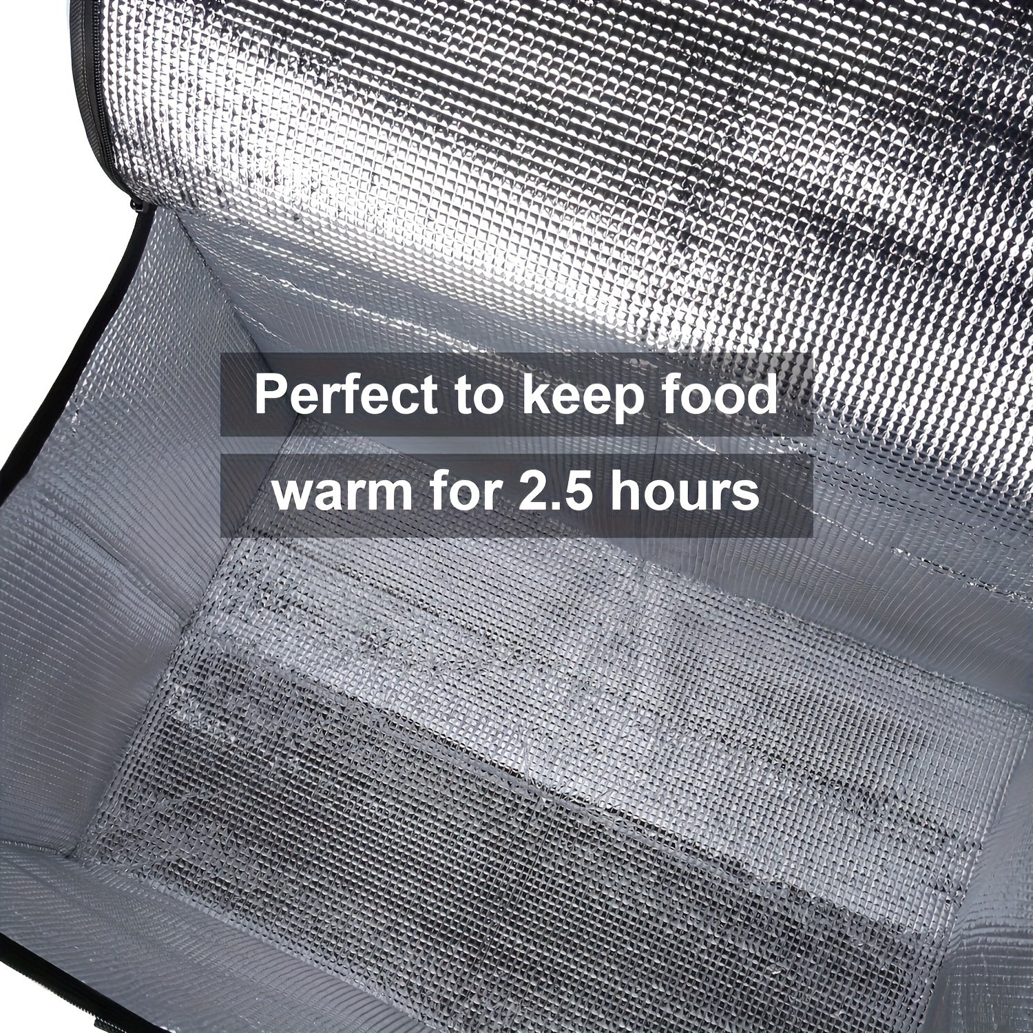 Insulated Food Delivery Bag Large Capacity Thermal Pizza Carrier Catering DoorDash