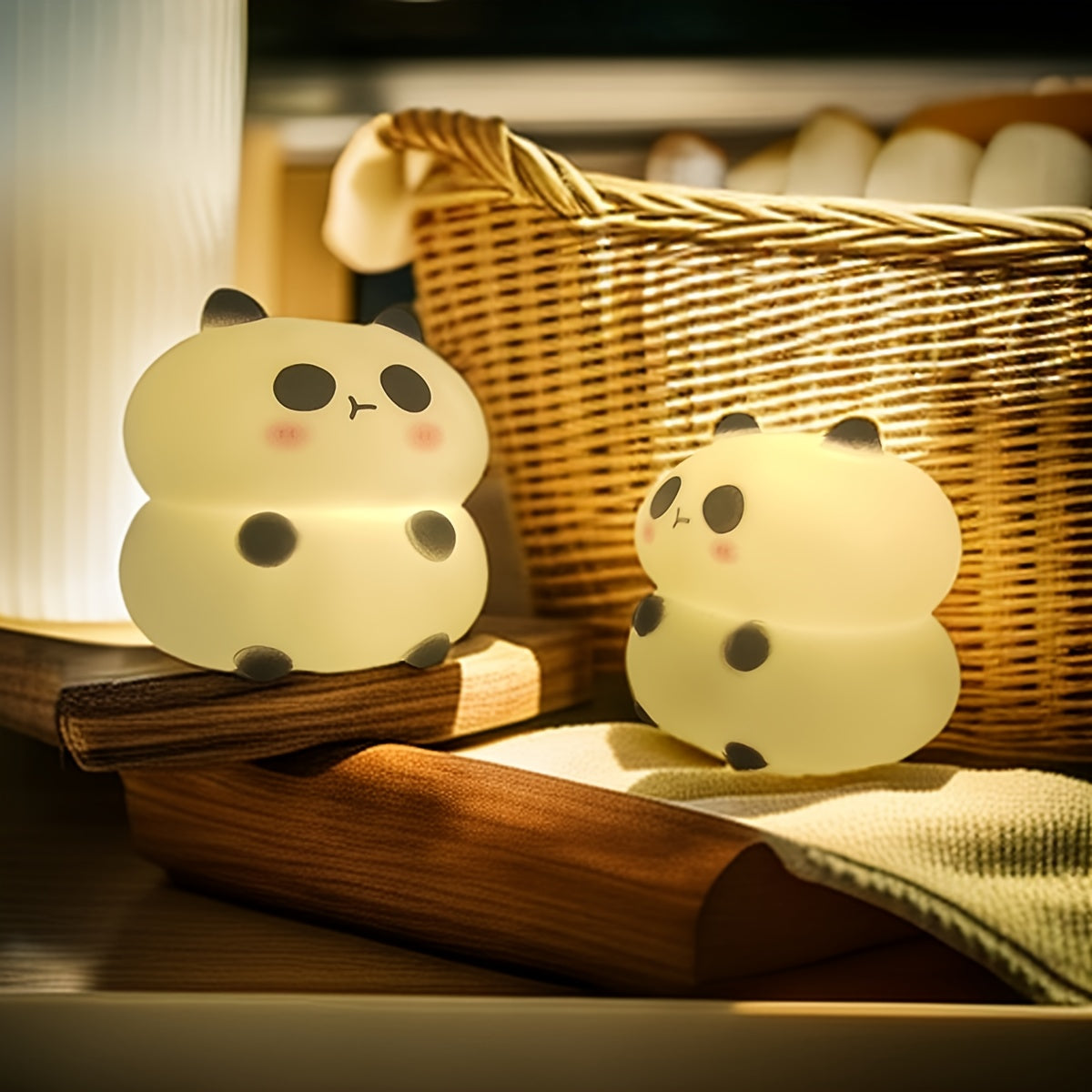 Luz nocturna LED alimentada por batería con control de palanca para dormitorio y habitación infantil