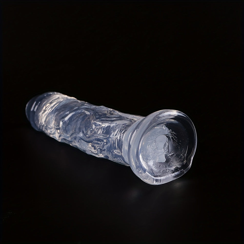 Mujer dildo transparente realista masturbador grande juguete sexual