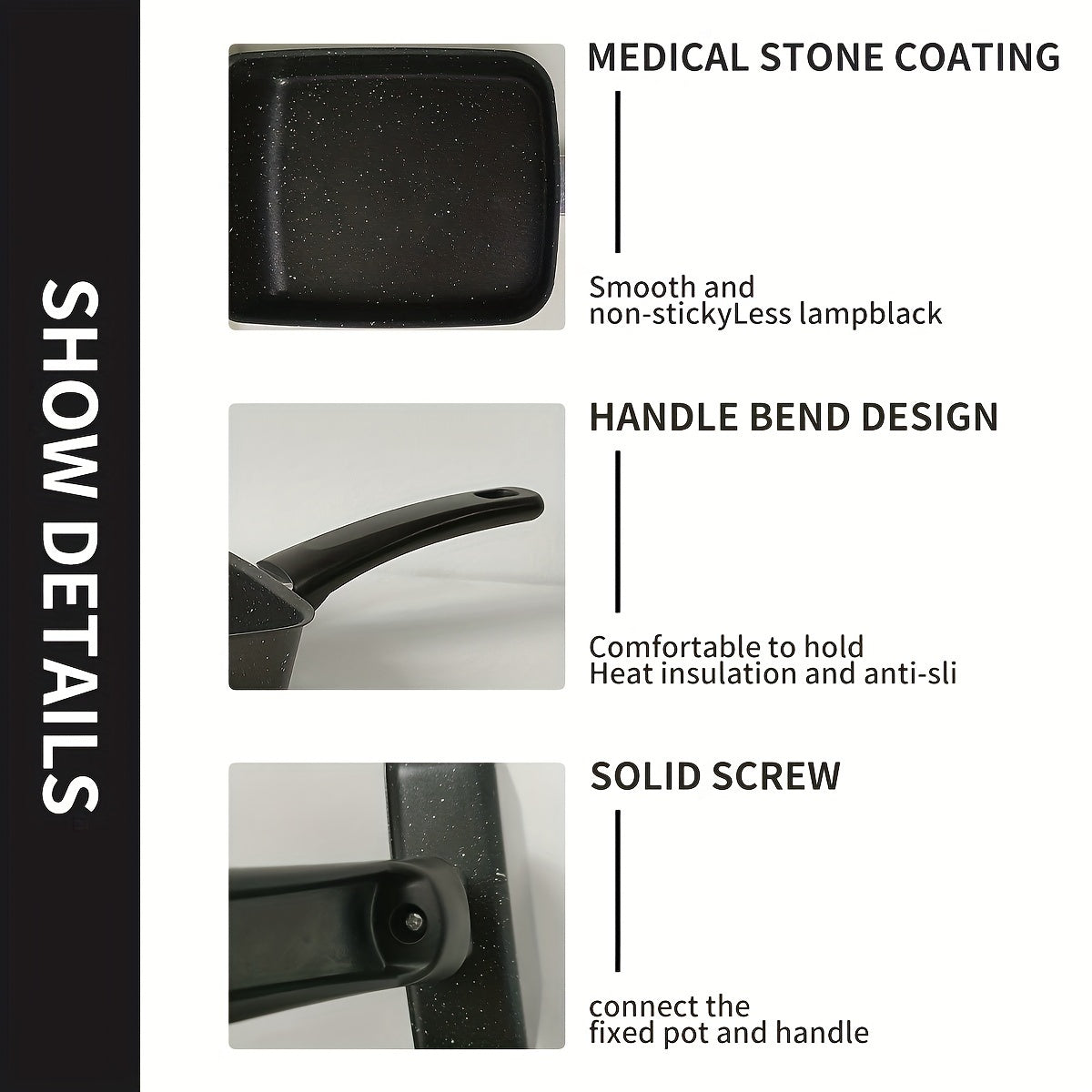 Cast Iron Skillet Non-Stick Japanese Design for Omelettes Burgers and More