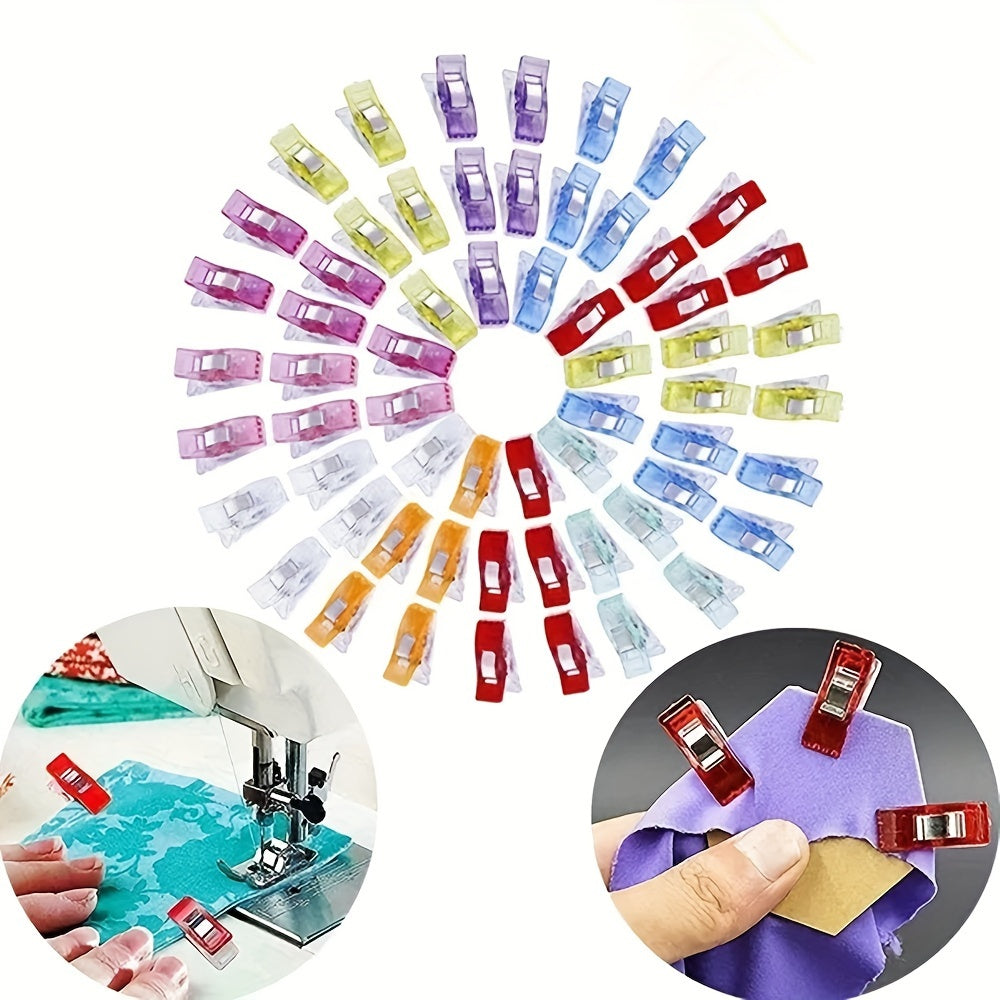 Multicolor Craft Clips for Sewing Crochet Knitting Quilting Binding Fabric Paper 20/50 Pack