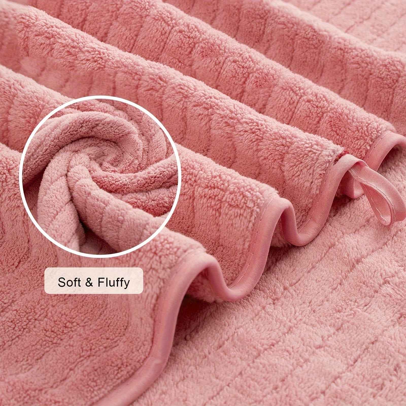 Mikrofiber sochiq to'plami 2 ta hammom varaqasi va 6 ta hammom sochiqdan iborat, kulrang, pushti va ko'k chiziqlar bilan. Tez quriydigan va yuqori darajada namni so'radigan, dush, plyaj, spa va sport zalida foydalanish uchun.