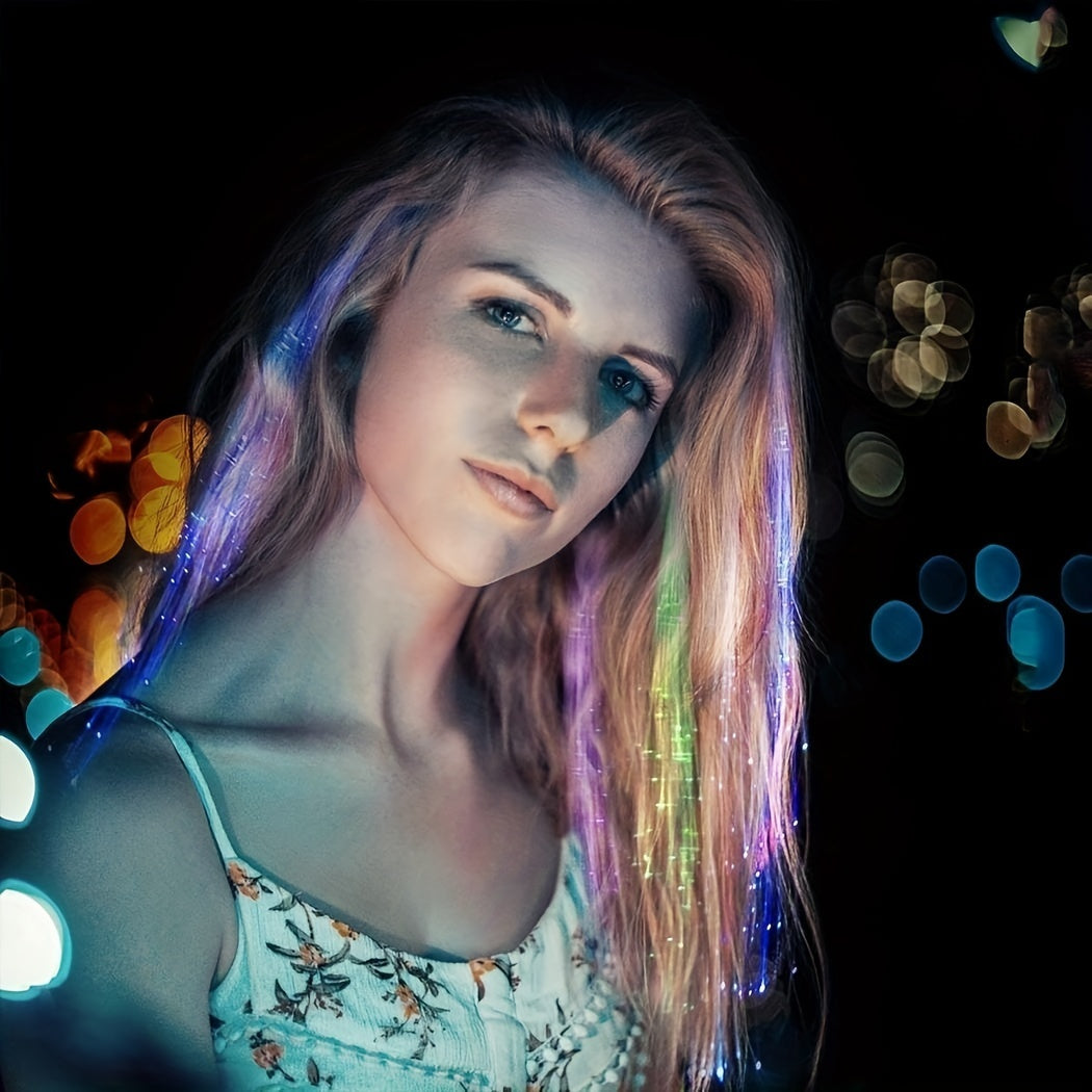 LED Hair Clips Butterfly Light Braids Multicolor Glowing Hair Accessories for Festivals Parties