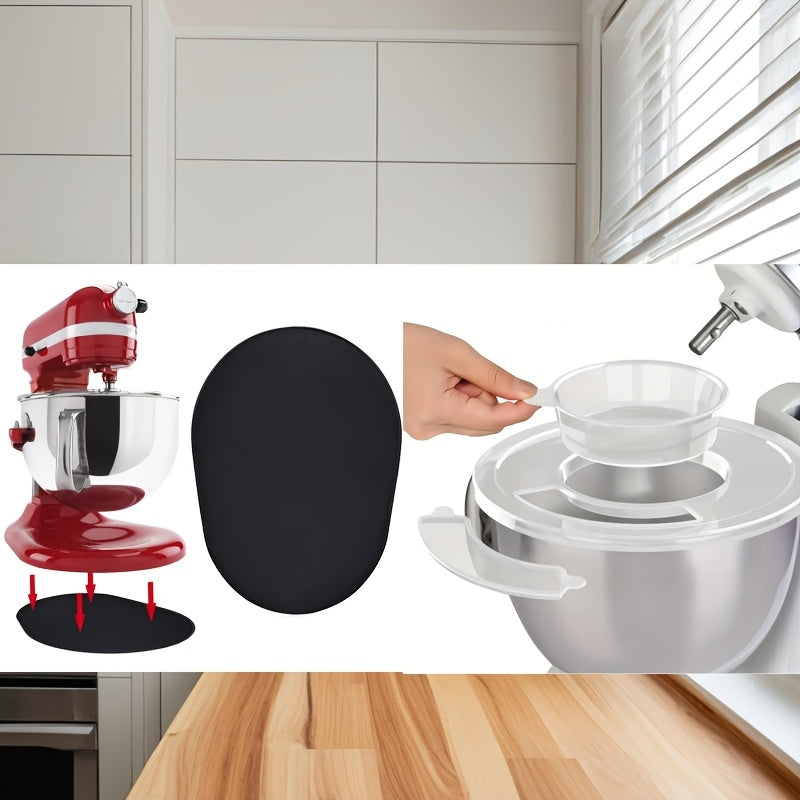 Ushbu to'plamda harakatlanish uchun qulay va yuzalarni chizishdan saqlash uchun mo'ljallangan ikki shaffof idish qopqog'i mavjud. Kitchenaid 5.5-6 kvartalik Tilt-Head Stand Mixer zanglamas po'lat idishlari uchun maxsus ishlab chiqilgan ushbu qopqoq.