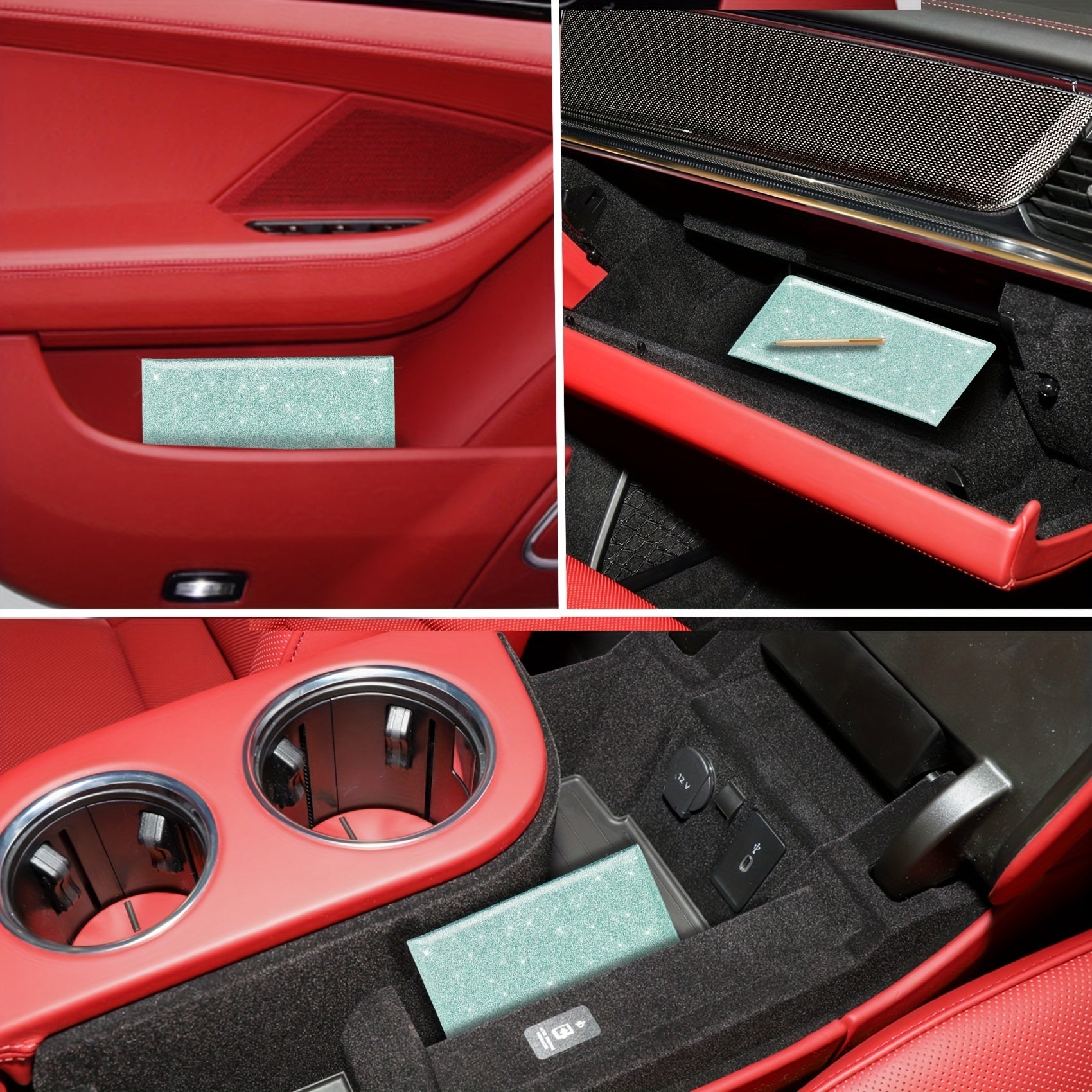 Avtomobil litsenziyasi va sug'urta kartasi tutqichli charmli transport hujjatlarini tashkil etuvchi