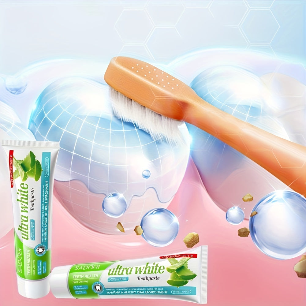 Pasta de dientes de Aloe Vera 100g Limpieza profunda y blanqueamiento para un aliento fresco