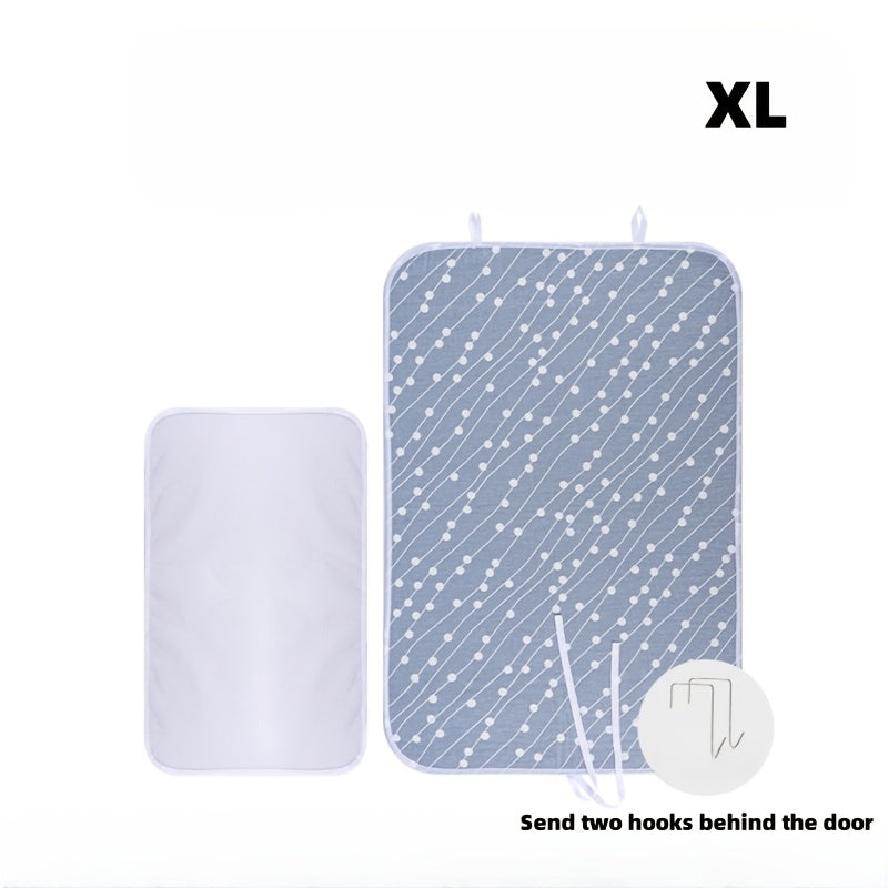 Set of 4 Large Foldable Ironing Boards with Heat-Resistant Mat, Sponge Padding, Portable Design