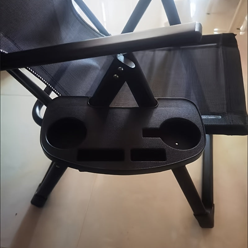 Outdoor Chair Tray Accessories Set with Cup Holder and Adjustable Design