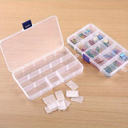 Detachable 15-Grid Clear Storage Organizer for Jewelry Makeup Nails Screws