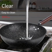 Non-Stick Cookware Set with Woks Stir-Fry Pans Griddle and Skillet for Gas and Induction